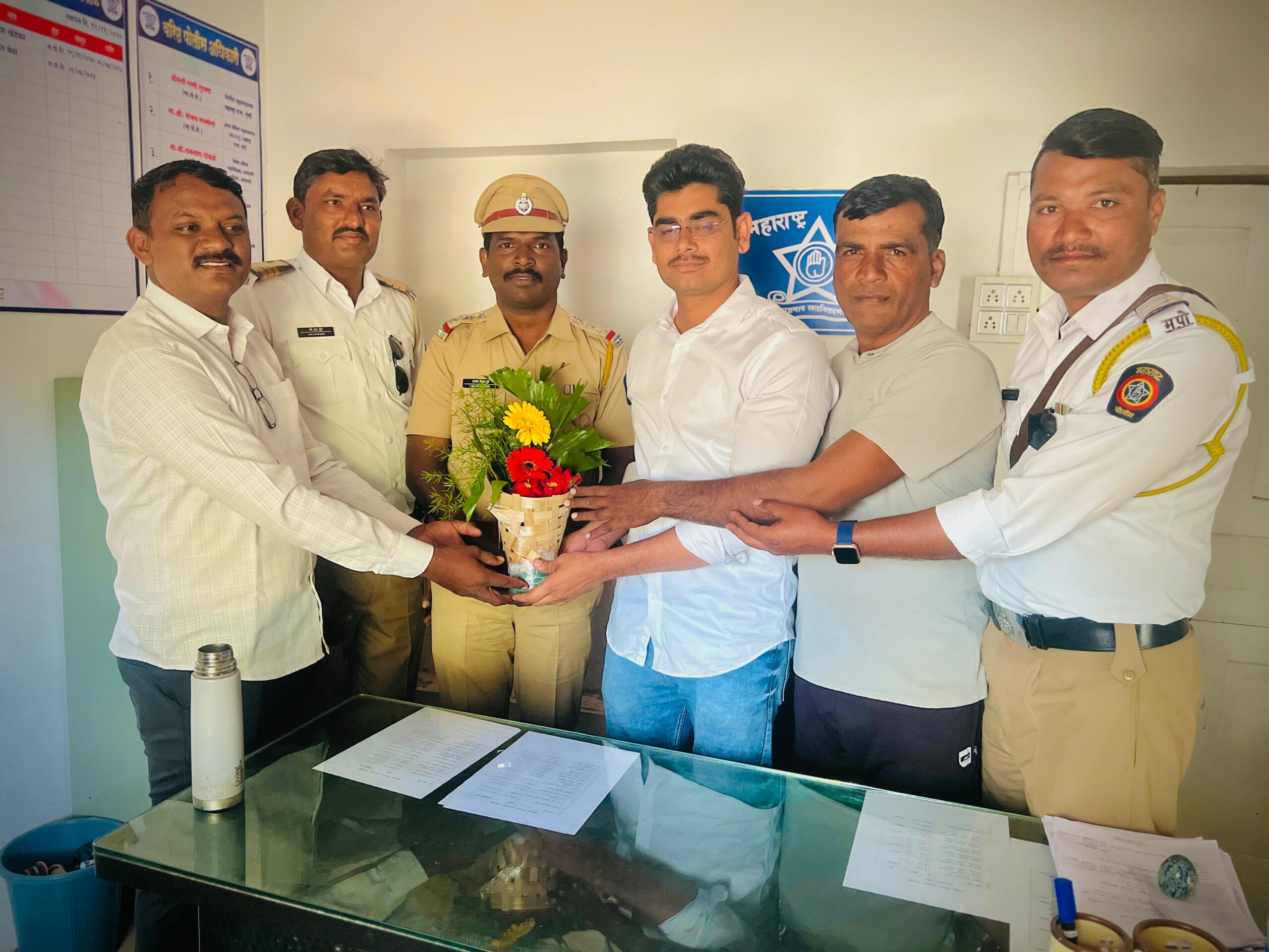 दिग्रस पोलीस स्टेशनचे API अमोल गुंडे साहेब उमरखेड वाहतूक शाखा निरीक्षक पदावर रुजू