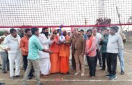 मुडाणा येथे हॉलीबॉल सामन्याचे उद्घाटन